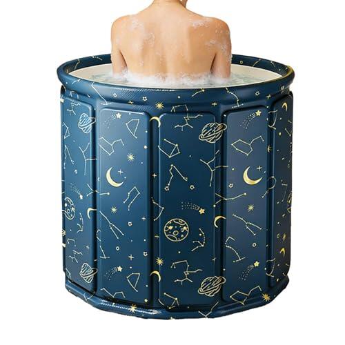 Bañera De Hielo Plegable - Bañera Plegable, Ligera De PVC Antideslizante | Baño De Hielo Pl egable Sin Instalación Para Baños, Jardines, Gimnasios, Camping Al Aire Libre, Viajes Para Hombres, Mu