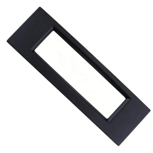 Sylen Marco de coche estéreo de 18,7 x 6 cm para 307 3008 C4, color negro