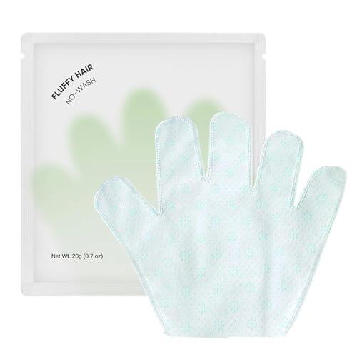 Guante para peinar el cabello: un solo uso, sin lavado, guantes para peinar el cabello, guantes para dar volumen | Guante de secado Hhairs, control de grasa, refrescante para personas perezosas con ca