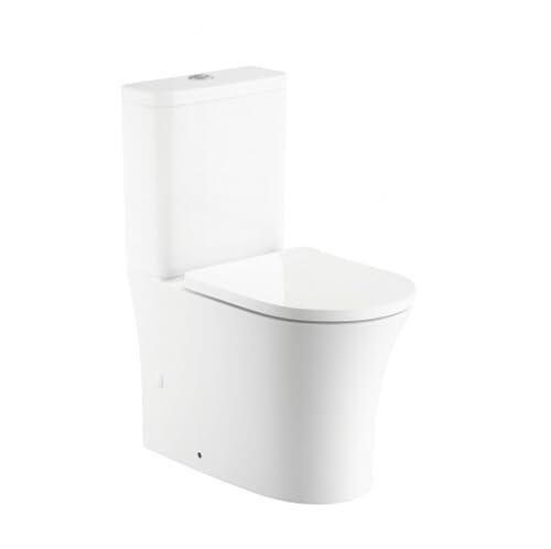 BAIKAL Inodoro PMR. Inodoro Adaptado. WC Movilidad Reducida. Asiento a Mayor Altura que Facilita Sentarse y Levantarse. Cómodo y Seguro para Personas Mayores