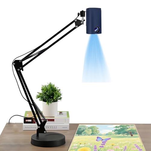 BOOZXCV Proyector artístico para Calcar, Dibujar y Pintar, proyector artístico Inteligente para Artistas, Compatible con iOS/Android, conectividad WiFi y USB, proyección inalámbric (Blue)