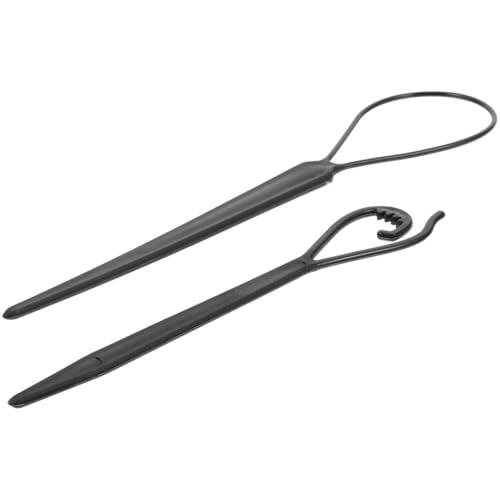 JOYOFREELY 2 Piezas Herramienta Cabello de Acrílico Negro Fácil de Usar para Crear Peinados Hermosos en Bodas y Diferentes Estilos para Mujeres