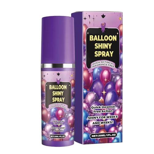 Paquete de 30 ml de aerosol para globos de , solución de brillo rápido, efecto brillante para celebraciones, diseño de aerosol, producto de decoración de eventos, suministros de viaje para
