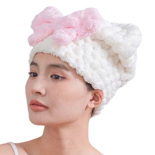 BWANGIAO Turbante Tipo Toalla para el Cabello Mujer, súper Absorbente, de Secado rápido, Suave y elástico, con diseño de Lazo, Ideal para natación y Gimnasio.