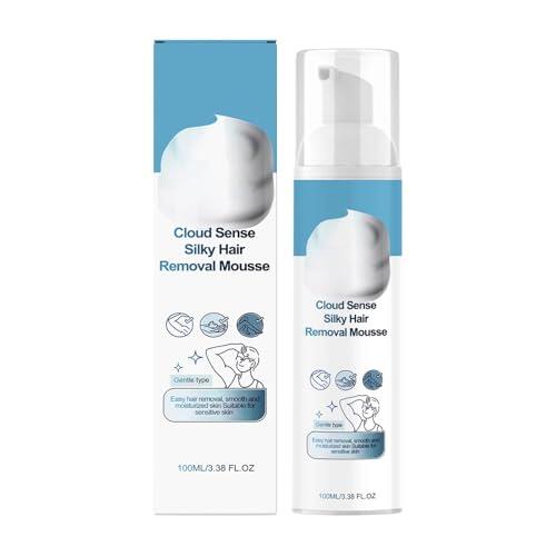 Spray Hair Remover - 100ml Natural Soothing Mousse, Depilatory Foam For Women, Smooth Body Hair Removal Cream, Refreshing Intimate Shaving Alternative - For Bikini Legs Arms Underarm