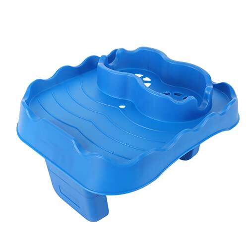 Decumeby Bandeja para Mesa de Bañera de Hidromasaje con Diseño Antideslizante, Cómoda Mesa Auxiliar para Piscina y Baño (Blue)