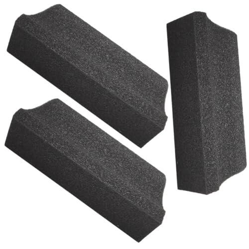 Adorainbow Kit de 3 Esponjas para Barba Negra, Esponja Dura para Limpieza y Recorte de Barba Hogar para Hombres