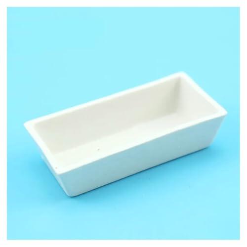 Equipos y suministros de laboratorio Equipo de laboratorio resistente a altas temperaturas, bote cuadrado cerámica 60 x 30 mm