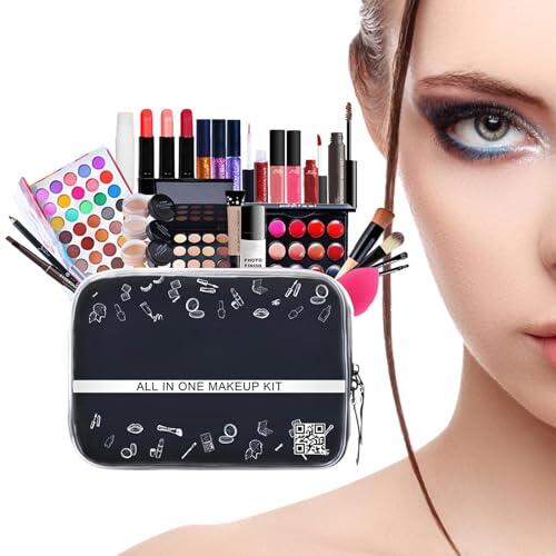 Kit de maquillaje para mujer Kit completo, kit de maquillaje profesional - Juegos de multiusos para mujer - de de viaje con de cosméticos para adolescentes, mujeres, ni