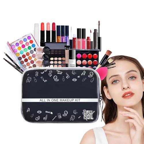Set De Maquillaje Multiusos,Sets De Maquillaje Para Mujer - Juegos de maquillaje multiusos para mujer,Kit de maquillaje de viaje con de cosméticos para adolescentes, mujeres, niñas y profesional