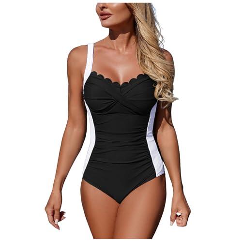 Traje De Baño para Mujer Trajes De Baño para Mujer Traje 1 Pieza Vientre Dos Piezas Bañadores Cuello En V Push Up Ajustable con Control Barriga Plamonokini Deportivo Elegante Ropa Playa Rojo