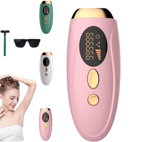 SHINE IPL 2.0 - Premium Hair Removal bundle, Dispositivo de depilación IPL, dispositivo de depilación sin dolor, para mujer/hombre, cara, bikini, cuerpo, piernas, axilas (rosa)
