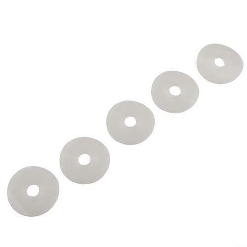 HomeVortex 5 sellos de válvula de descarga para inodoro Roca Dual Flush D1D D2D, junta de arandela de diafragma de goma AH0007100R, ID 0.67 pulgadas OD 2.6 pulgadas, piezas de reparación de baño