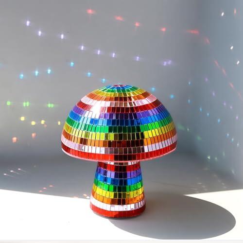 Ilumina tus eventos con el adorno de hongo disco y estilo retro