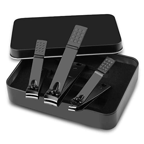 Set de cortauñas. Juego de cortaúñas profesional acero inoxidable, kit cuidado uñas for corte y precisión