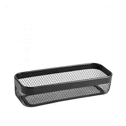 CONFORTIME Cesto Metálico Multiusos Mate – 30,5 x 11,5 x 7 cm – Organizador de Metal para Cocina, Baño u Hogar – Diseño Compacto, Moderno y Resistente