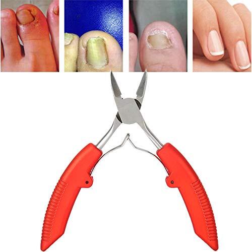 Naroote Tijeras para Cutículas, Cortaúñas Profesionales para Uñas Gruesas, Alicates Ergonómicos para Uñas Sanas, Herramienta de Pedicura con Resortes Mecánicos para Adultos, 5,4 X 2,2 Pulgadas,
