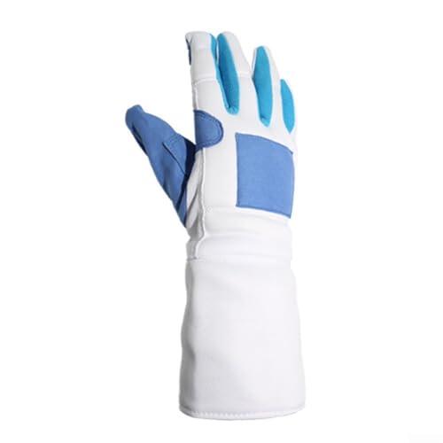 Guantes de esgrima para entrenamiento y competición, equipo de protección de poliéster antideslizante y resistente al desgaste, transpirable, ajuste cómodo para adultos y niños, varios tamaños