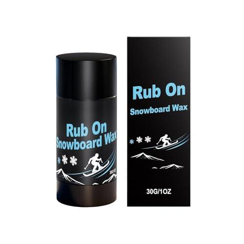 Generico Para Snowboard – de esquí de 30 g con aplicador de corcho | Çera para deslizamiento Speed ​​Boost, Çera portátil para deportes de invierno, todas las temperaturas (de -25 ℃ a 5 ℃) para esquí