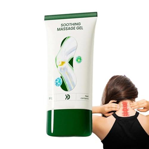 Soothing Cream Non Greasy Gentle Massaging Gel Joint Massage Cream Fast Absorbing Comfort Relief Moisturizing Formula for Knees Neck Lumbar Spine Hands for Travel Business Trip Home Indoor Outdoor