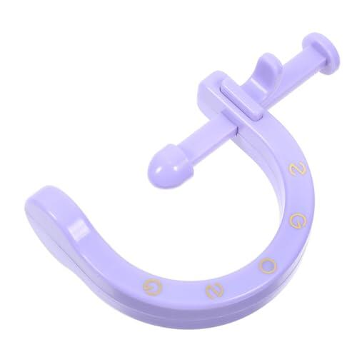 SOESFOUFU Masajeador Manual en Abs para Pies de Puntos de Acupuntura Color Púrpura, Herramienta Portátil para Masaje y Oficina