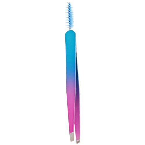 HINTRMENT Herramienta Fácil de Limpiar de Acero Inoxidable para Cejas con Diseño Portátil y Cepillo para Uso y Perfilado Profesional