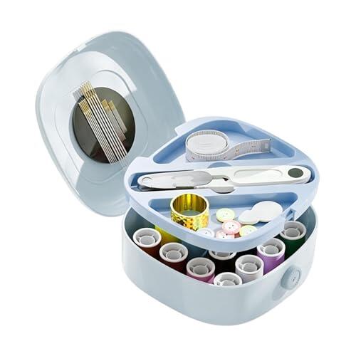 Juego de costura pequeño, De Almacenamiento Para Agujas Y,Juego De Costura Mano | Para Bordado Reparación Detener Principiantes Niñas Adultos