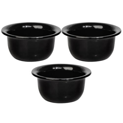 Artibetter 3 Cuencos de Afeitar Reutilizables y Material Pp Base Estable para Uso Doméstico y Viajes para Hombres