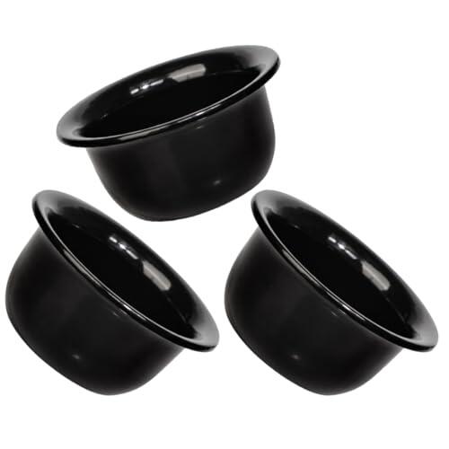 Cabilock 3piezas Tazón de Afeitado para Hombres Reutilizable con Base Estable y Diseño Ergonómico Cuencos Duraderos para Espuma Facial Uso Doméstico y Viaje