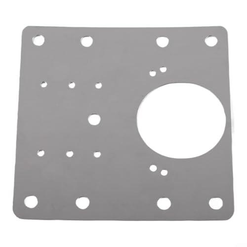 Placa de reparación de bisagras de acero inoxidable, soporte de refuerzo de bisagra de muebles resistente a la corrosión para kit de fijación de puerta de armario de cocina, cubierta de montaje