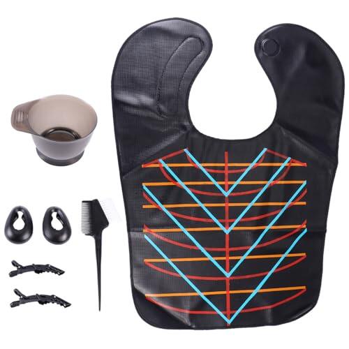 UKCOCO Kit para Teñir el Cabello Profesional Portátil sin Desorden, Material Plástico y Silicona, Adecuado para Uso en Casa y Salón, Set Completo para Cuidado y Coloración