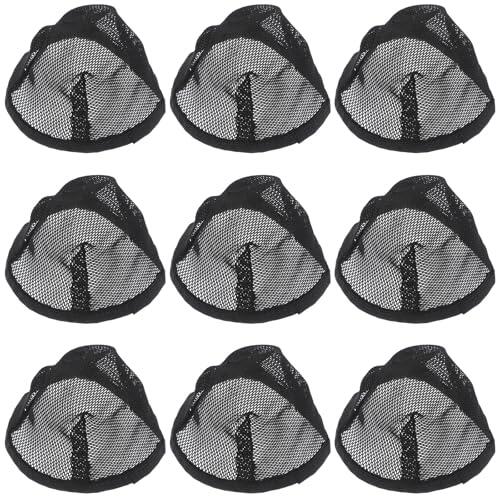 ADOCARN 10 Gorros de Malla Negros para Pelucas, Tejidos, Cómodos y Transpirables, Fáciles de Usar, Ideales para Bodas y Fiestas, Pack de 10 Unidades