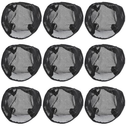 Generic 10 Gorros de Malla Negra Pelo, Tejido Grueso y Fácil de Usar, Accesorios para Fiestas y Bodas, para Hombres y Mujeres