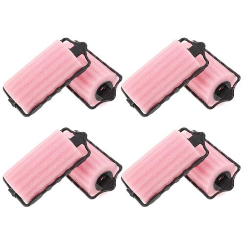 EXQUIMEUBLE Rizadores de Pelo Esponja Autosujetables 8piezas, Suaves y Cómodos, Hechos de Plástico y Esponja, No Dañan las Raíces, Ideales para Peinar y Moldear el Cabello
