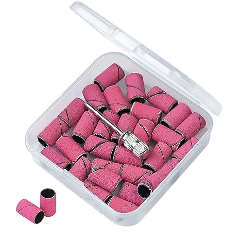 Juego de 30 piezas de bandas de lijado para máquina de uñas eléctrica, lima, uñas acrílicas, gel, pedicur, lijador, suministros esenciales, lima de grano, belleza y cuidado personal