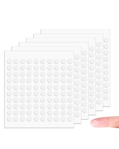 YIPFEN Puntos Adhesivos Doble Cara Acrílicos 600 Piezas, Transparente y Fuerte Adhesión para Manualidades, Fiestas y Decoración del Hogar