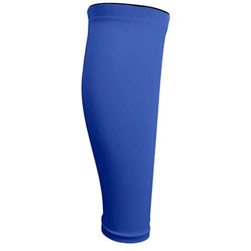 Manga de rendimiento de soporte de pierna de satén y compresión Calf Calf Calf Calcetines Largos Mujer 1 Par, azul, L