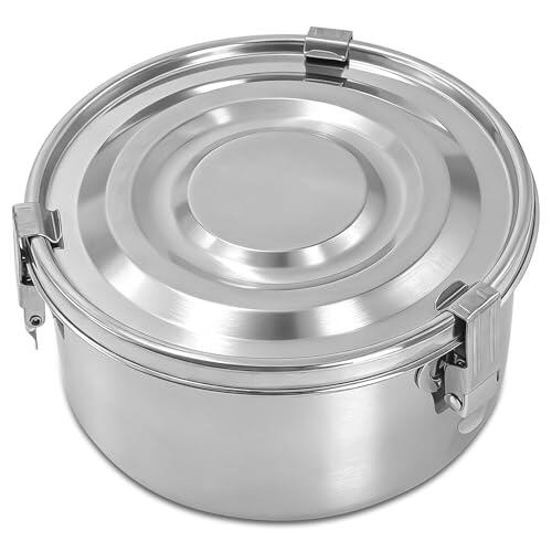 Isrcivcs Fiambrera 304 acero inoxidable, 1000ml Lunch Box Hermetica, Fiambrera Metálica Reutilizable, fiambrera para niños y adultos, resistente, Sin BPA, para Escuela, Trabajo, Viajes, Pícnic
