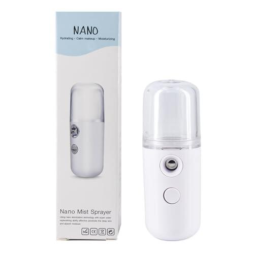 Nano Facial Mister - Mini Humidificador Facial Portátil De 30 Ml, Humidificador De Niebla Fría, Rociador De Niebla Faciall Práctico, Tanque De Agua Visual Hidratante E Hidratante Para La Cara, Cuidado