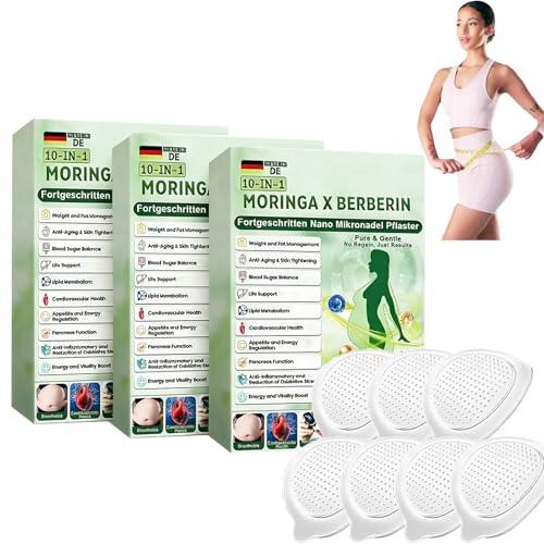 Moringa NAD+ 10 en 1 Nano Micro Agujas Parche, 2026 Nuevo Apósito adelgazante, Moringa nano apósito, fácil de usar, suave y beneficioso, adecuado para todos los tipos de cuerpo, para hombres y (3)