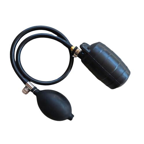 Tapón de tubería de inflado manual, bloque de globos inflable de goma resistente para construcción y trabajos de fontanería, tapón de tubo inflable de goma resistente con bombas de mano