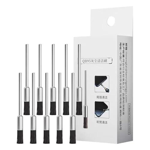 Limpiador de puertos de carga, herramienta de reparación y no dañino | Juego de 10 cepillos de limpieza para teléfono móvil y PC, para cámara, teclado, auriculares, ordenador portátil, placa base