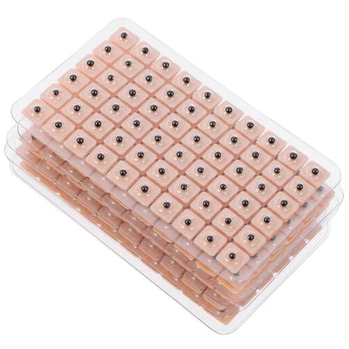 MAGICLULU 600 Unidades Kit de Acupresión para Oídos 10 Parches de Material Sintético, Estimulación de Puntos de Acupuntura para Acelerar la Curación y Masaje Relajante