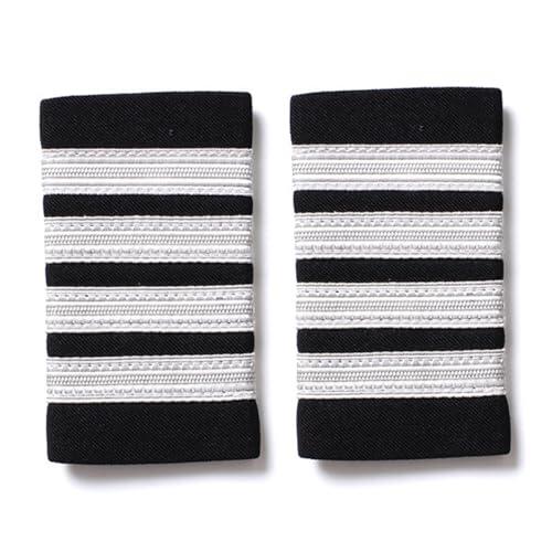 Shntig 2 lotes de de Bordado hecho a mano, charreteras de uniforme profesional, charreteras de Cosplay para hechas a mano, bordadas duraderas