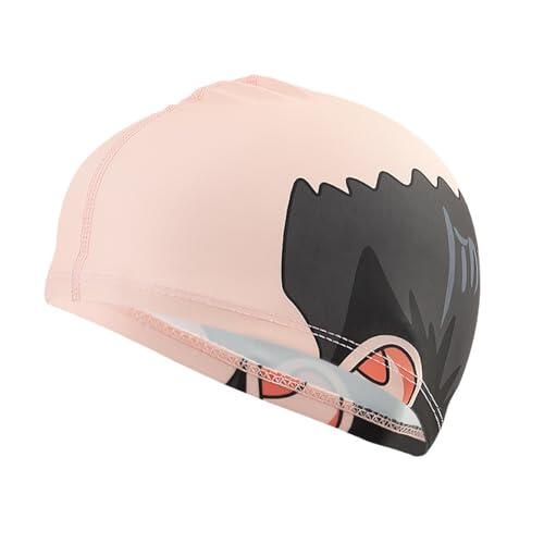 Reccisokz Gorro piscina calvo divertido, gorro natación cómico con cara impresa niños adultos, accesorio gracioso clases natación juegos agua regalo
