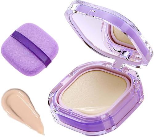Base de maquillaje cremosa de cobertura total, base en crema con tecnología Air Cushion, de larga duración y resistente al agua, que controla la grasa y difumina los poros