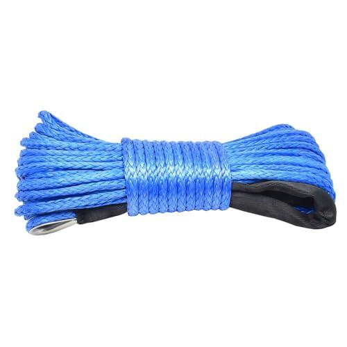 Cuerda De Cabrestante De Remolque De Capacidad De 7.700 Lb – Cable De Línea De Cabrestante Sintético, Cuerda De Remolque De Recuperación De Vehículos, Herramienta De Extracción Marina Y Todoterreno |