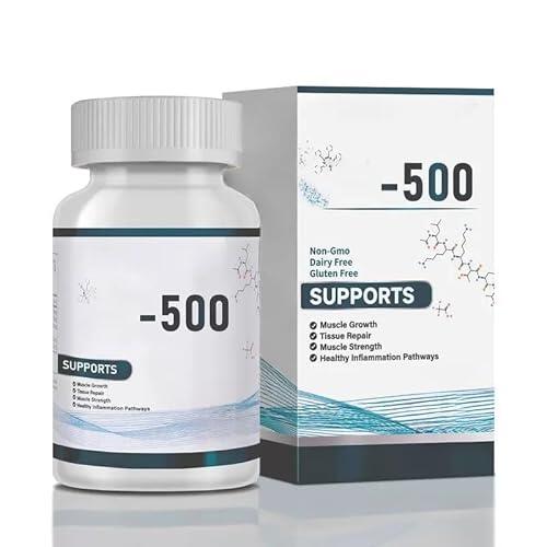 𝐓-𝐁-𝟓𝟎𝟎 - Promueve la digestión, apoya la recuperación muscular, la reparación de tejidos y la fuerza, sin OGM, sin gluten ni lácteos