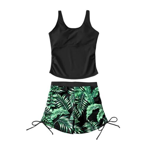 Genérico Bikinis NiñA,Traje De BañO Infantil con Estampado Separado para Playa para NiñAs Talla Grande (7-16 AñOs)