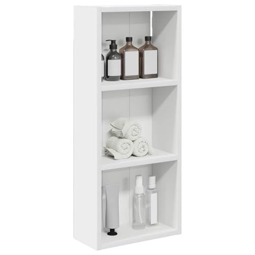 vidaXL Armario de Pared para baño 30 x 14 x 70 cm Madera de ingeniería, Armario de baño Moderno, Estante Rectangular, Almacenamiento práctico, Ahorro de Espacio, diseño Elegante y contemporáneo